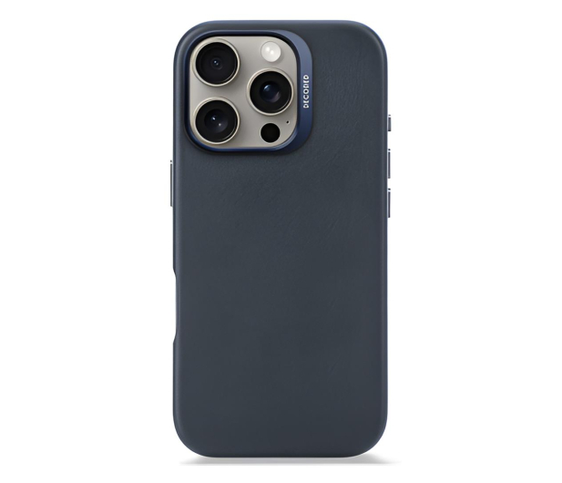 Decoded Leather Backcover iPhone 16 Pro MagSafe navy - 1284376 - zdjęcie